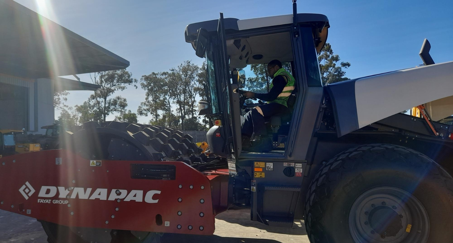CEA worker driving a heavy vehicle