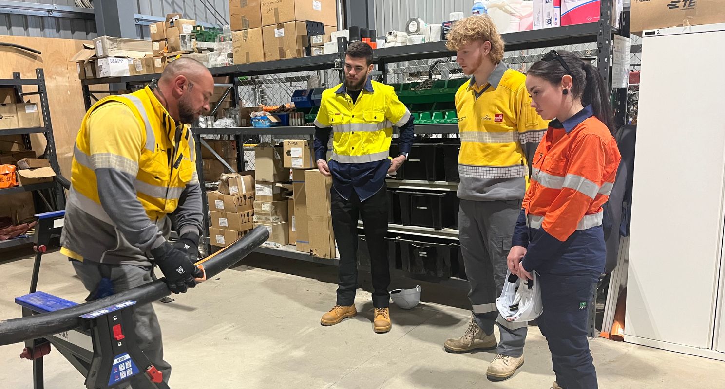 Three CitiPower Powercor Energy Apprentices