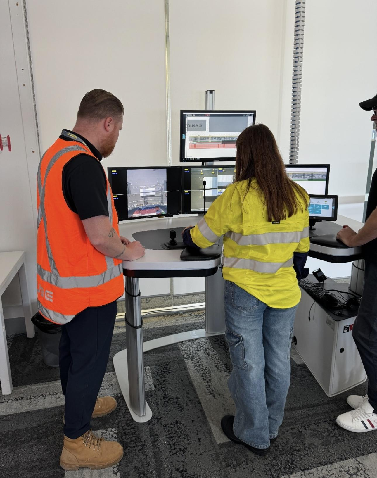 Two Qube cadets in high vis